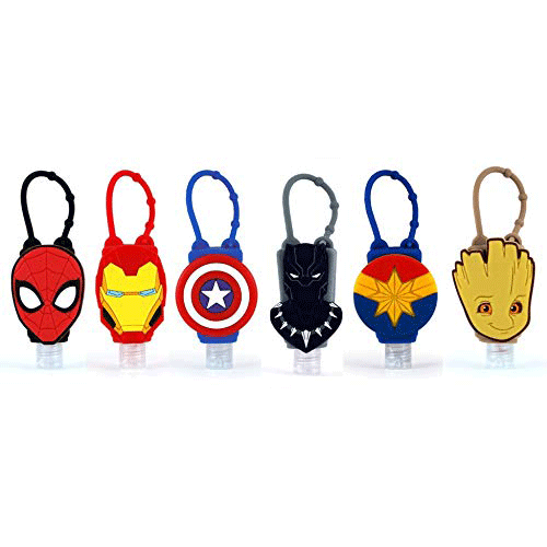 MARVEL 6-Pack Hero Combo Official Licensed Bac-Pac Buddies Hand Sanitizer 