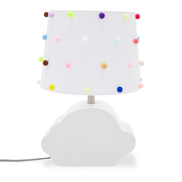 Ceramic Cloud Shaped Lamp Base and Shade by Drew Barrymore Flower Kids
