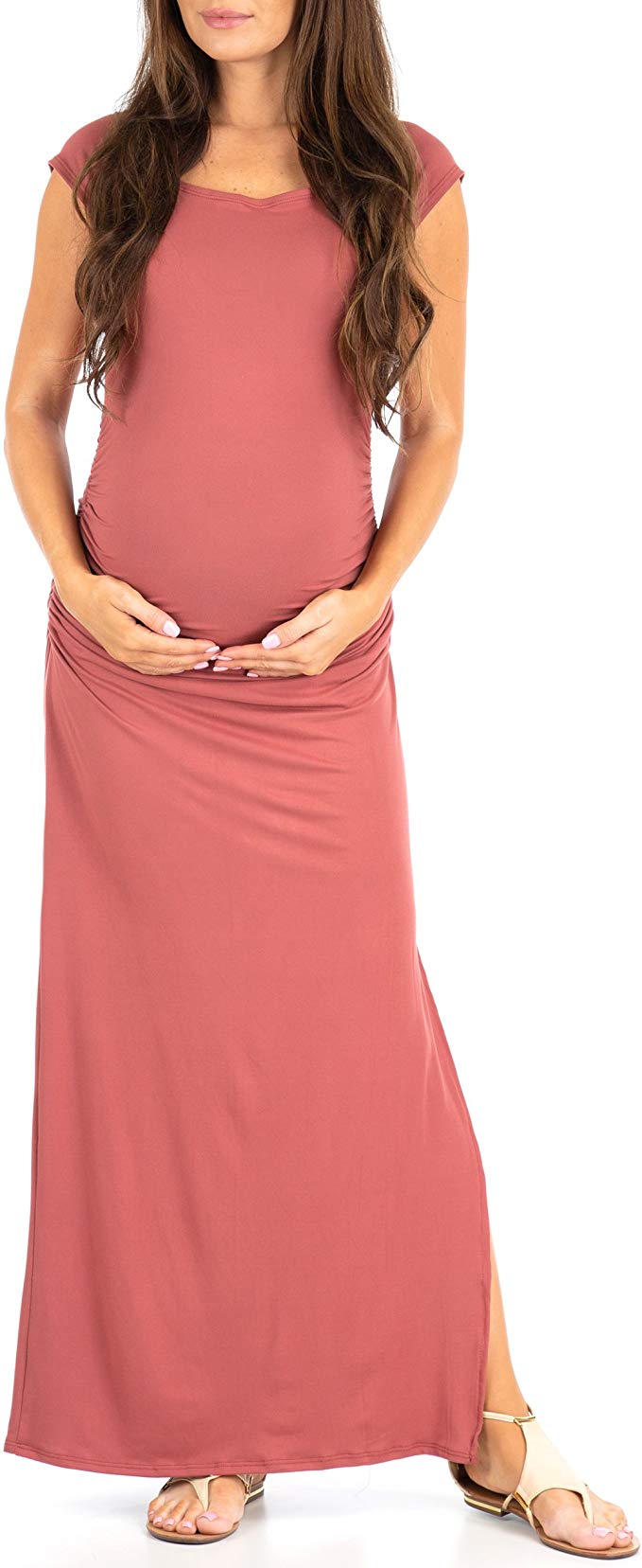 Rouched Maternity Dress