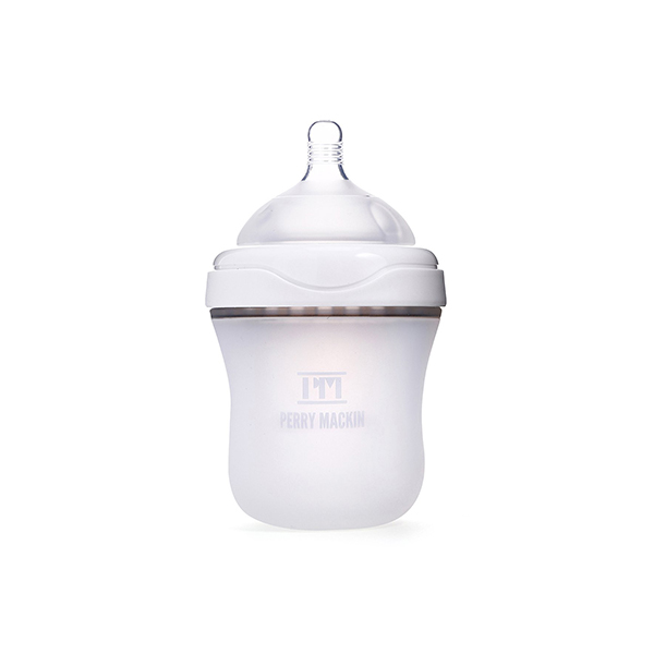 Perry Mackin Natural Feel Soft, Silicone Baby Bottle