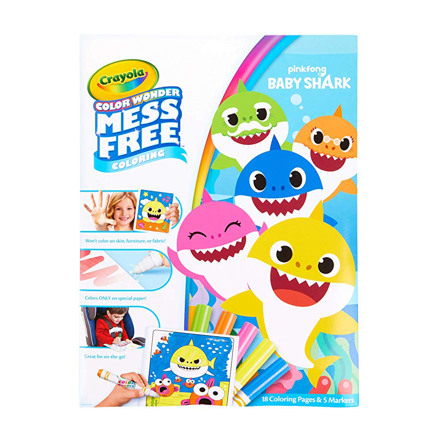 Crayola Color Wonder Baby Shark Coloring Pages