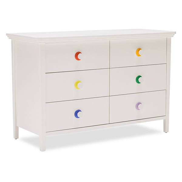White 6-Drawer Dresser by Drew Barrymore Flower Kids
