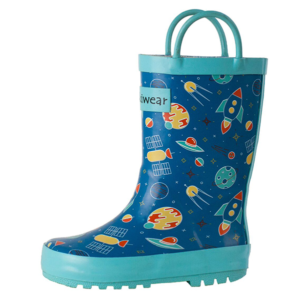 Best Kids Rain Boots: Oakiwear Outer Space Rain Boots