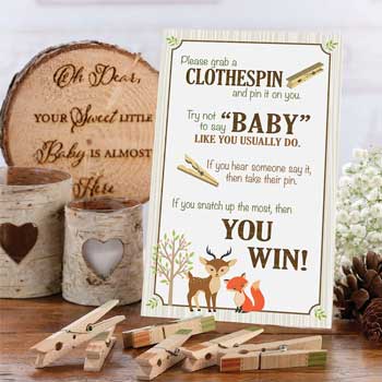 Woodland Creatures Baby Shower Game
