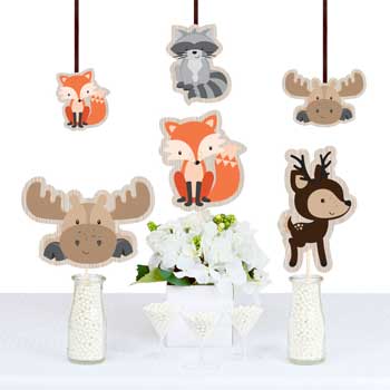 Woodland Creatures Baby Shower Decorations