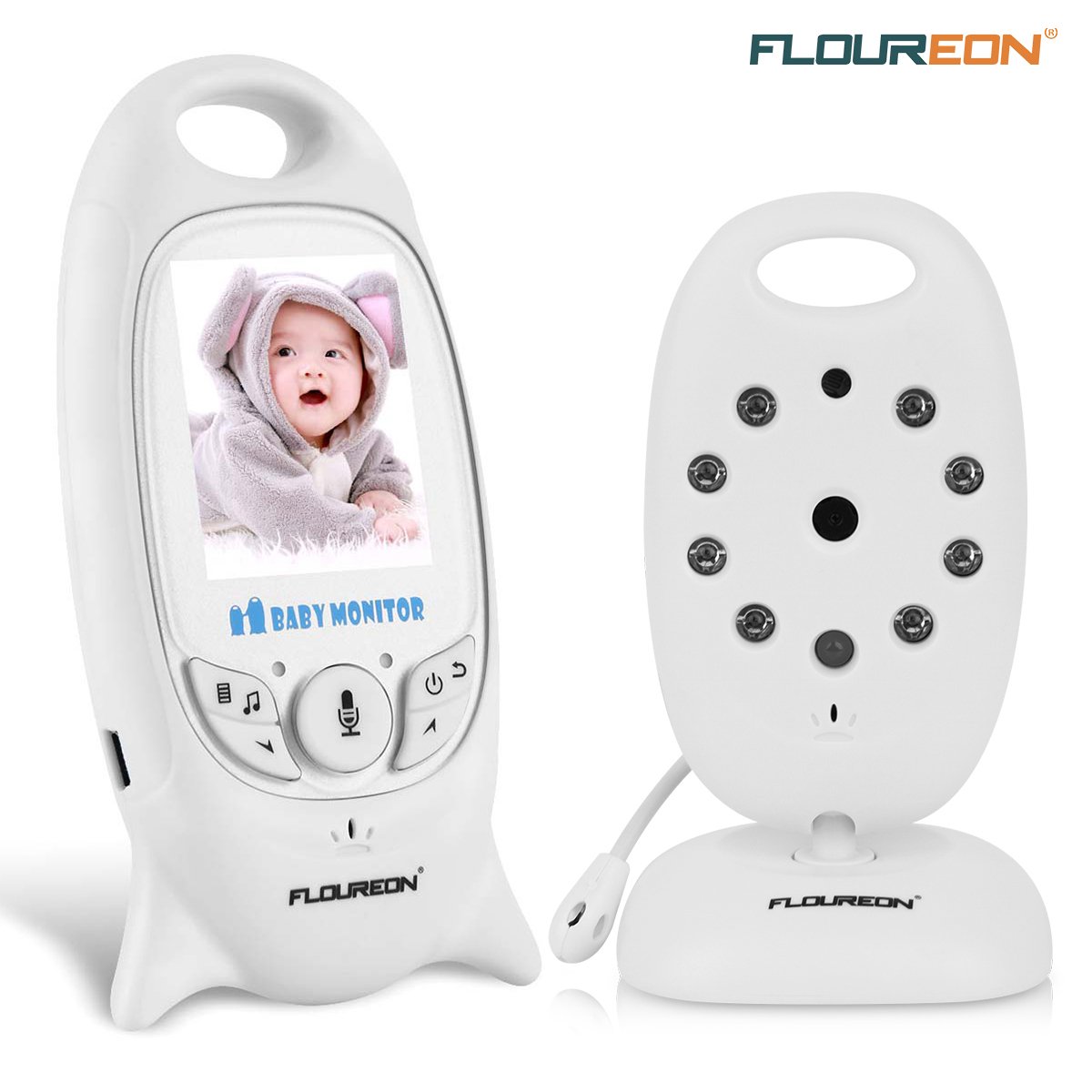 FLOUREON LCD Display Video Baby Monitor