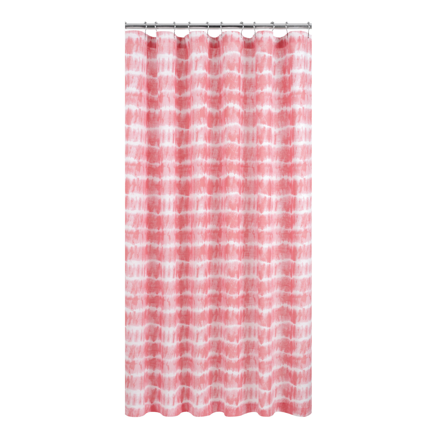 Gap Home Tie-Dye Organic Cotton Shower Curtain Coral