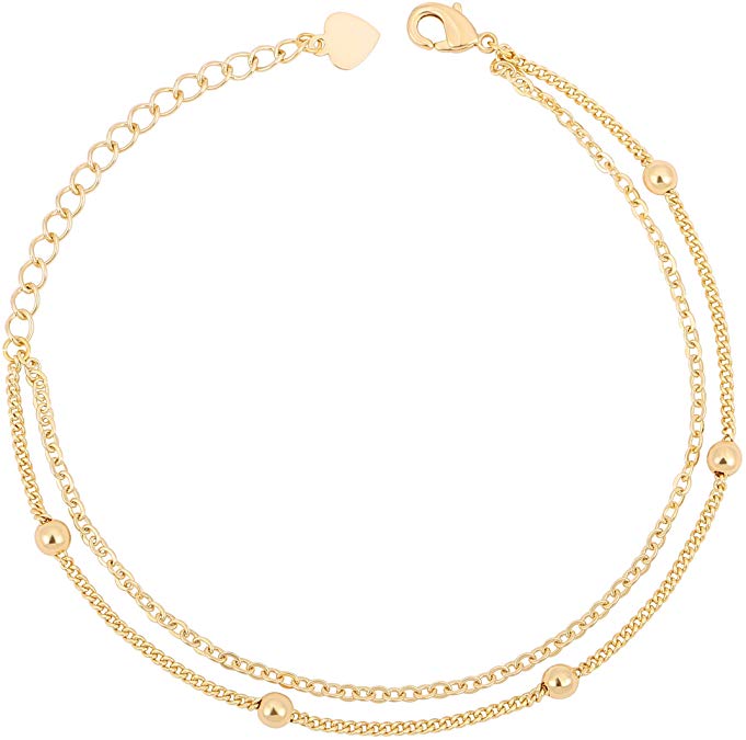18K Gold Chain Bracelet 