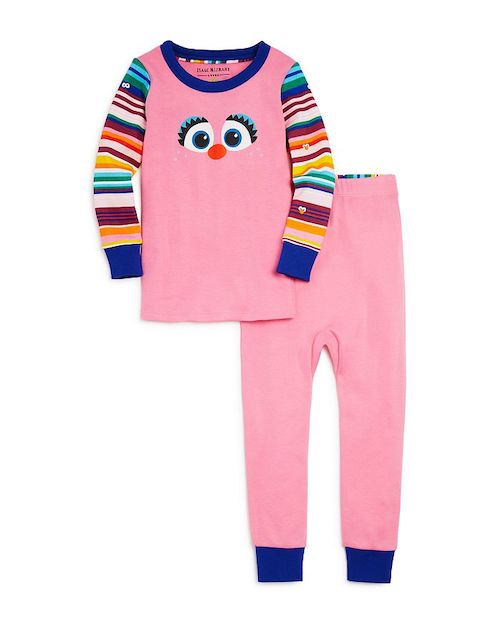 Isaac Mizrahi Loves Sesame Street Girls' Abby Tee and Pants Pajama Set