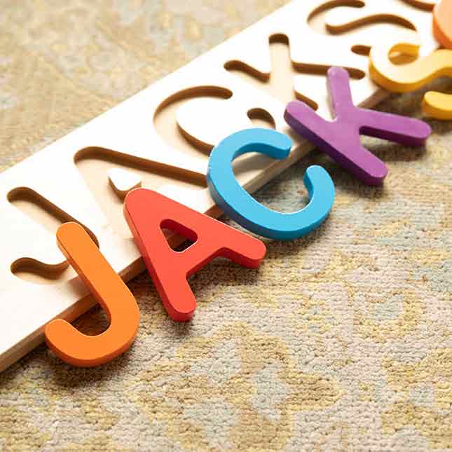 Fat Brain Toys Wooden Personalized Name Puzzle