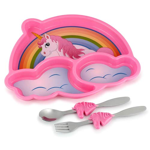 KidsFunwares Me Time Unicorn Dinnerware  