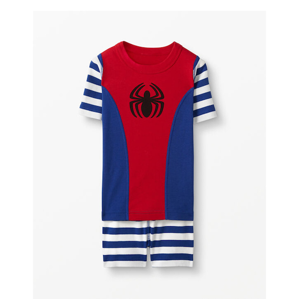 Hanna Andersson Marvel Spider-Man Short John Pajamas in Organic Cotton