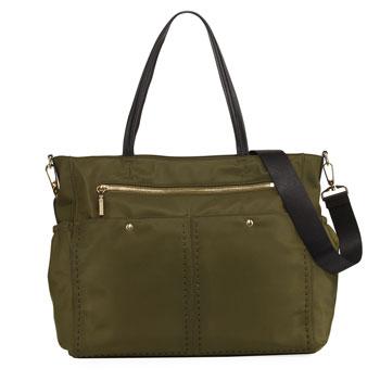Milly Minis Solid Stitch Diaper Bag