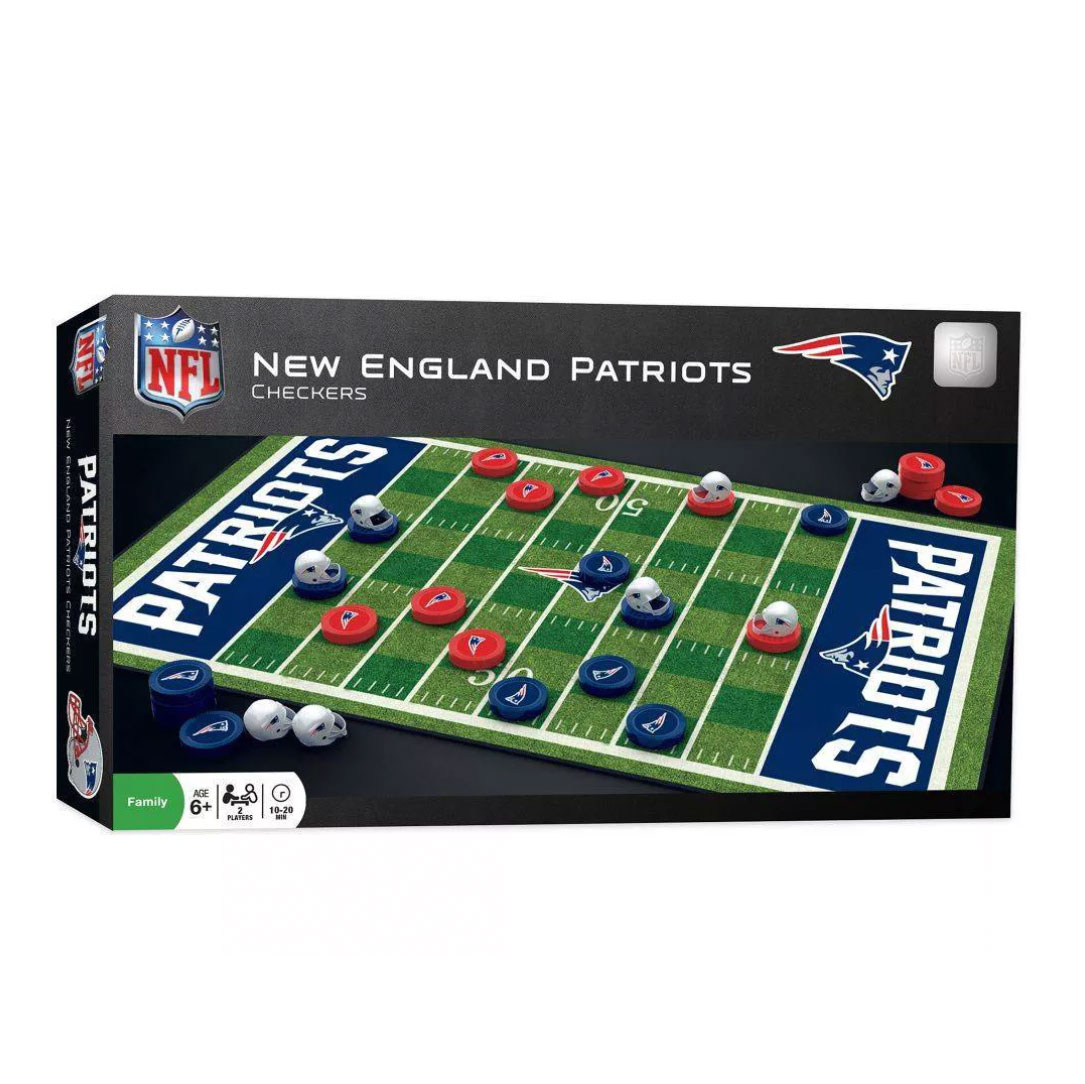 NFL New England Patriots Checkers Board Game