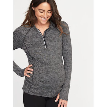Old Navy Maternity Semi-Fitted 1/4-Zip Performance Pullover