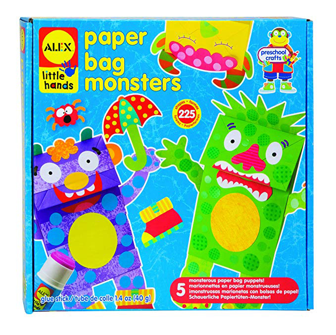 Alex Little Hands Paper Bag Monsters Kids Toddler Art and Craft Activity