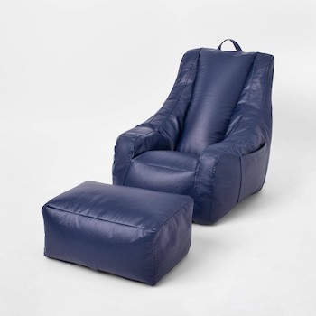 Pillowfort Supportive Chair with Pocket & Ottoman 