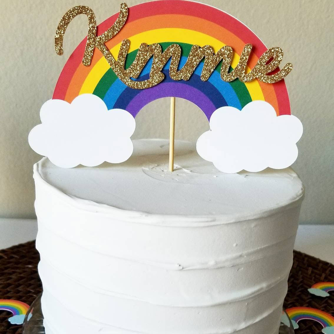 Rainbow Cake Topper 