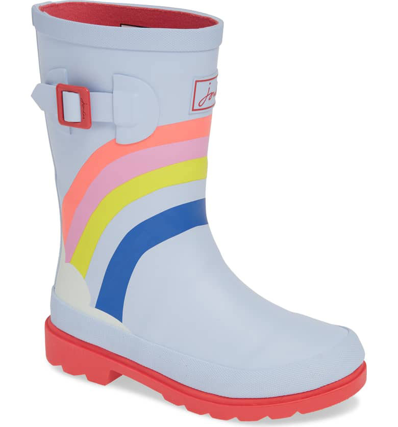 Best Kids Rain Boots: Joules Mid Height Print Welly Waterproof Rain Boots