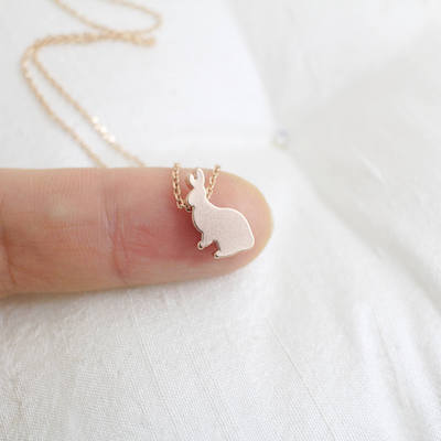 Rudiana Rose Gold Rabbit Necklace