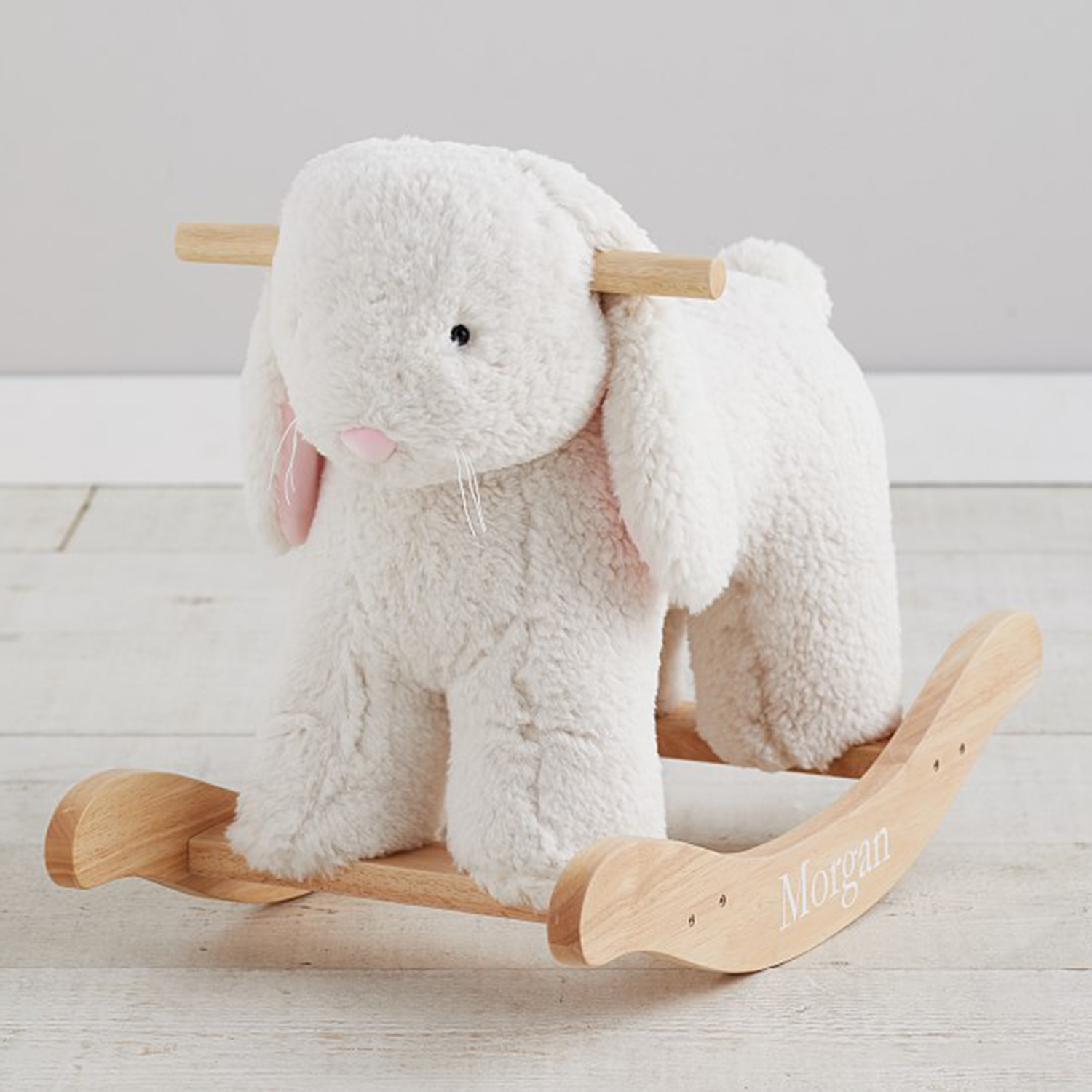 Best Nursery Toy: Pottery Barn Kids Sherpa Bunny Plush Rocker
