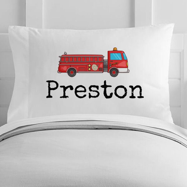 Fire Truck Toddler Pillowcase