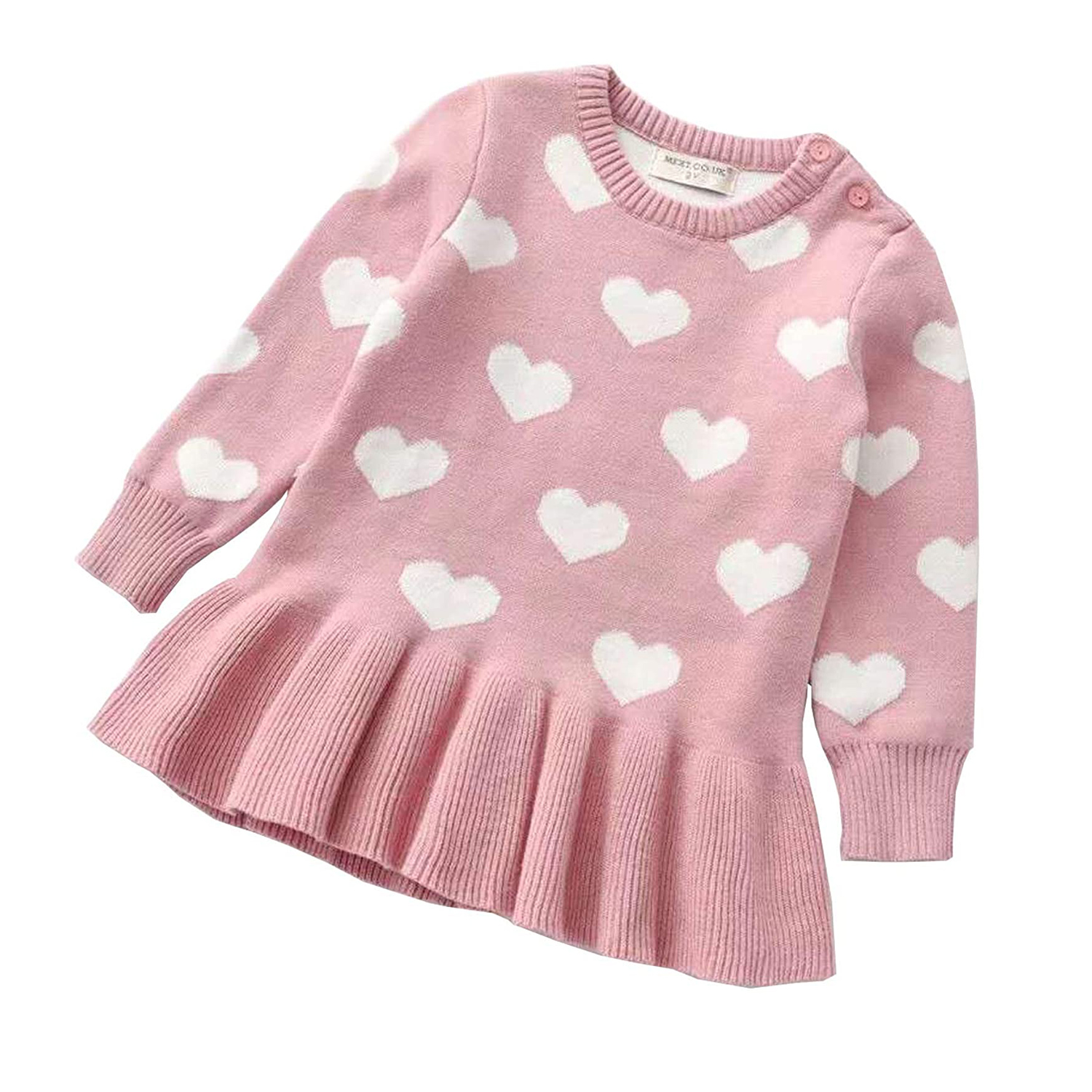 Wallarenear Toddler Baby Girl Valentine Dress 